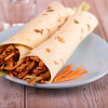 Pulled chicken wraps