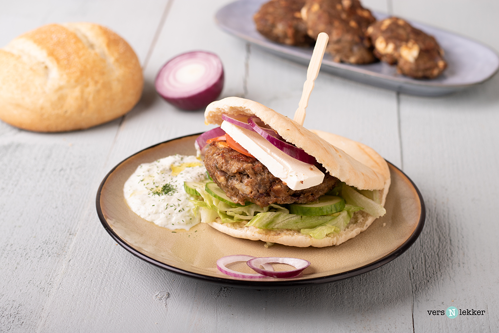 Griekse hamburger versNlekker